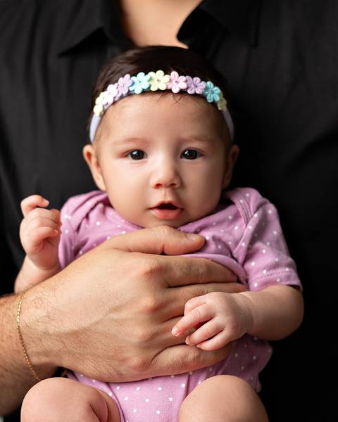 Bebê em ensaio de acompanhamento'