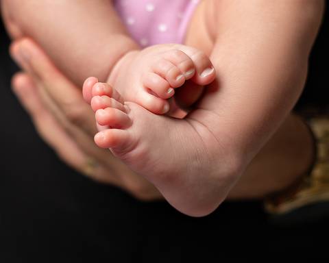 Bebê em ensaio de acompanhamento'