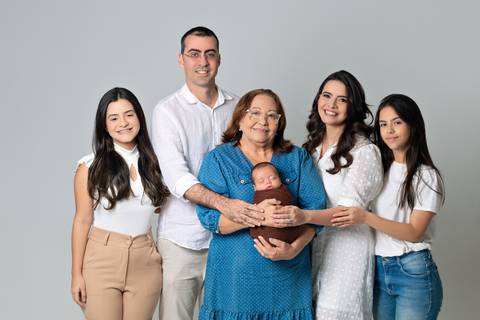 Ensaio Newborn família grande'