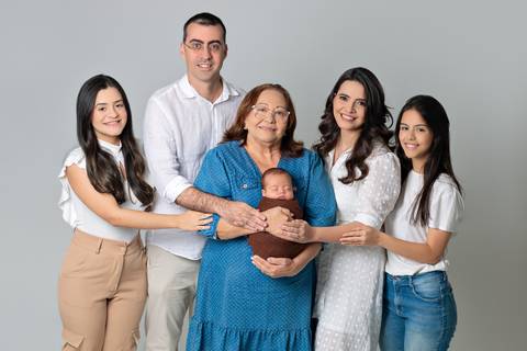 Ensaio Newborn família grande'