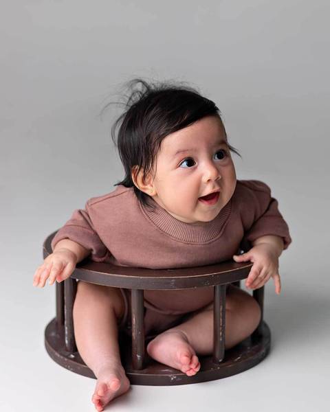 Ensaio de Acompanhamento de bebê. 5 meses de Alejandra.'