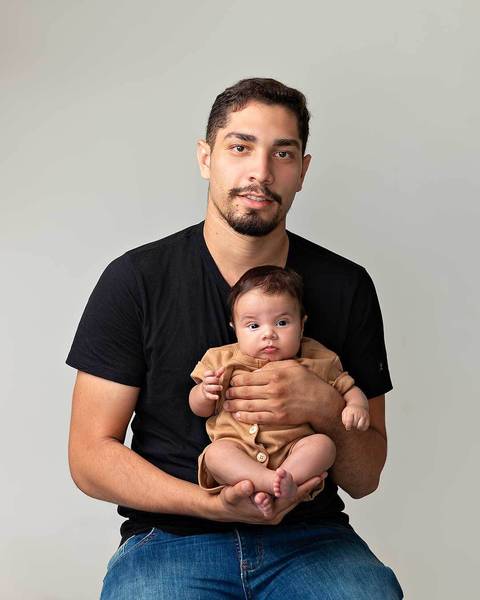 Ensaio de Acompanhamento de bebê. 3 meses de Ravi.'