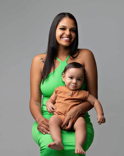 Bebê em ensaio de acompanhamento. 8 meses de Mathias'