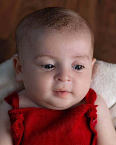 Ensaio de acompanhamento do bebê.'