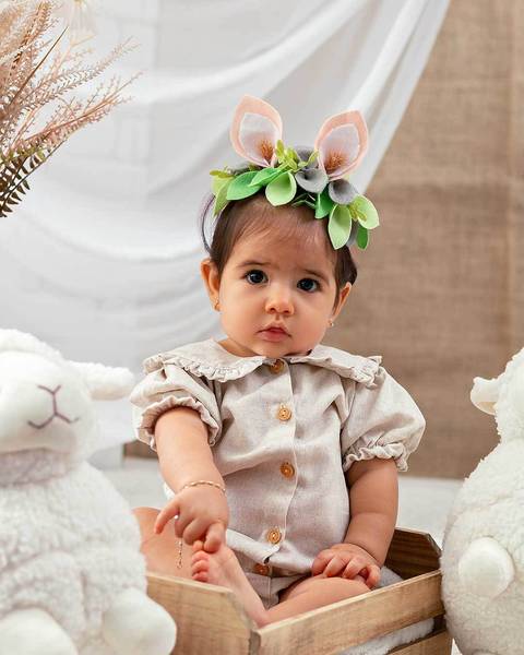 Ensaio de Páscoa, fotos de bebês'