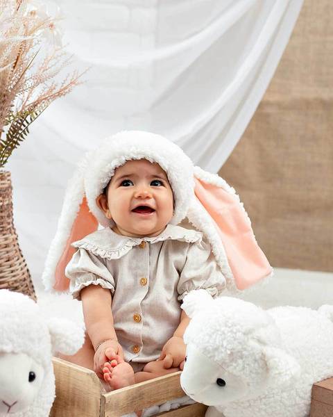 Ensaio de Páscoa, fotos de bebês'