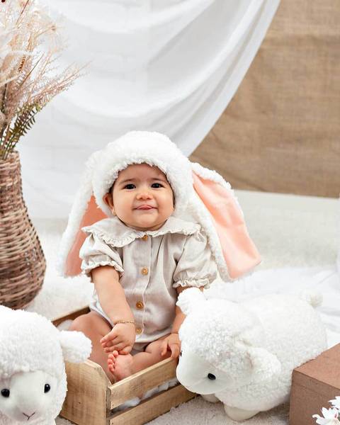 Ensaio de Páscoa, fotos de bebês'