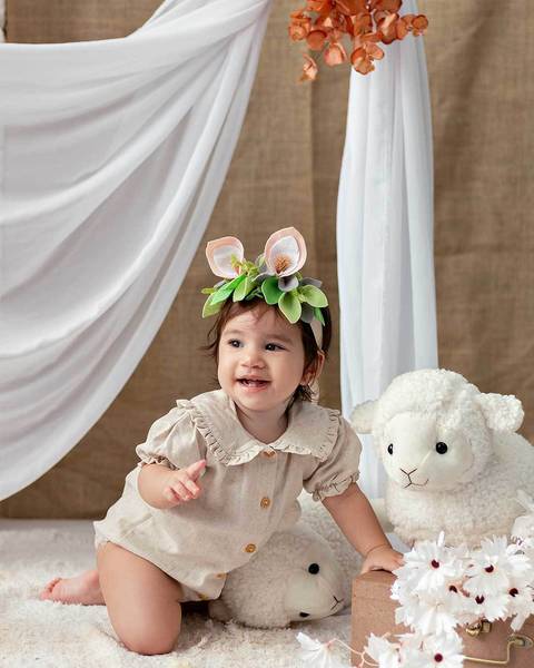 Ensaio de Páscoa infantil. O verdadeiro sentido da páscoa'