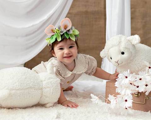 Ensaio de Páscoa infantil. O verdadeiro sentido da páscoa'