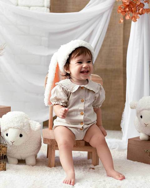 Ensaio de Páscoa infantil. '