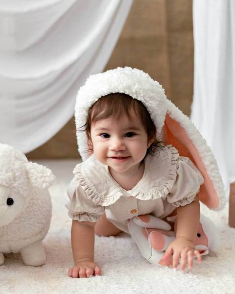 Ensaio de Páscoa infantil. '