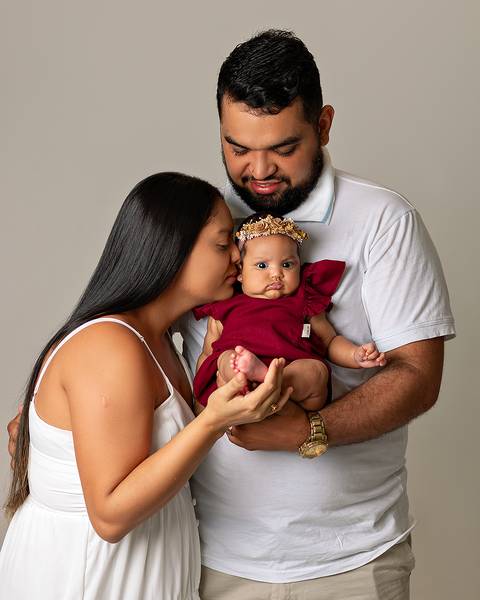 Menina bebê em ensaio de Páscoa'