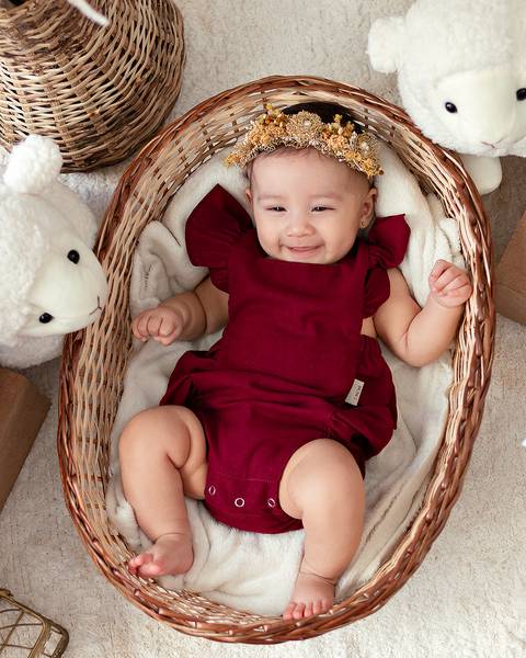 Ensaio de Páscoa de bebê'