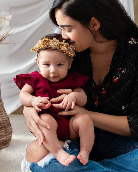 Ensaio de Páscoa de bebê'