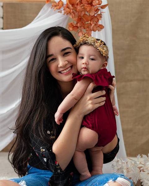 Ensaio de Páscoa de bebê'