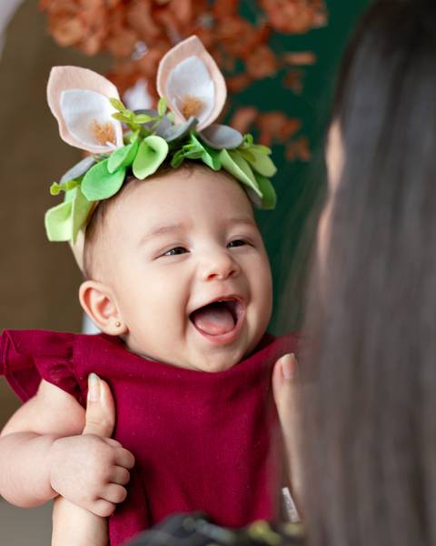 Ensaio de Páscoa de bebê'