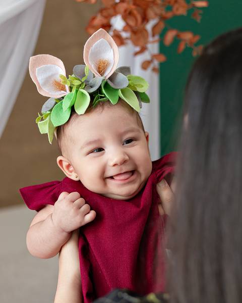 Ensaio de Páscoa de bebê'