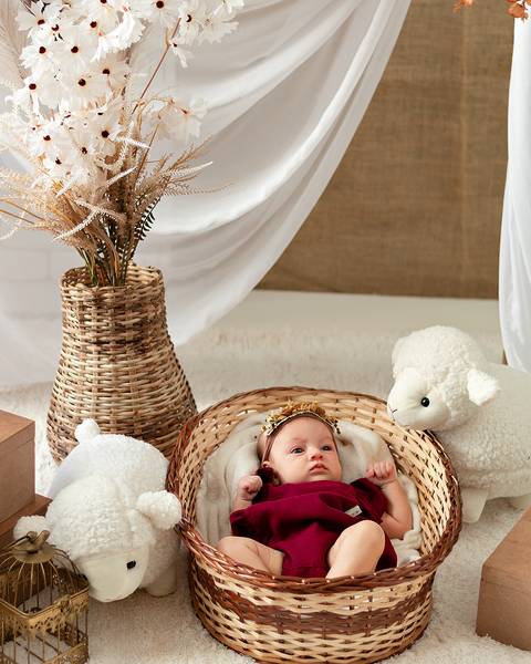 Ensaio de Páscoa com bebê'