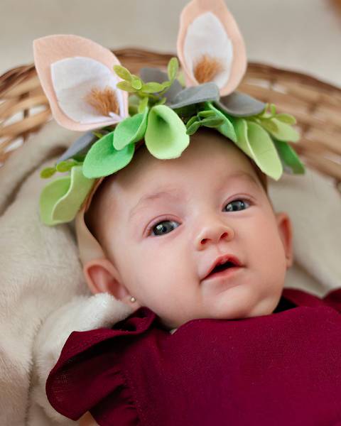 Ensaio de Páscoa com bebê'