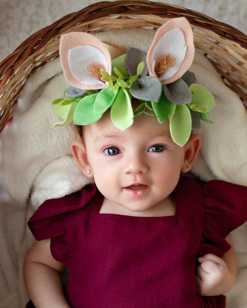 Ensaio de Páscoa com bebê'