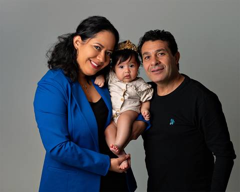 Ensaio de Páscoa de bebê em estúdio'