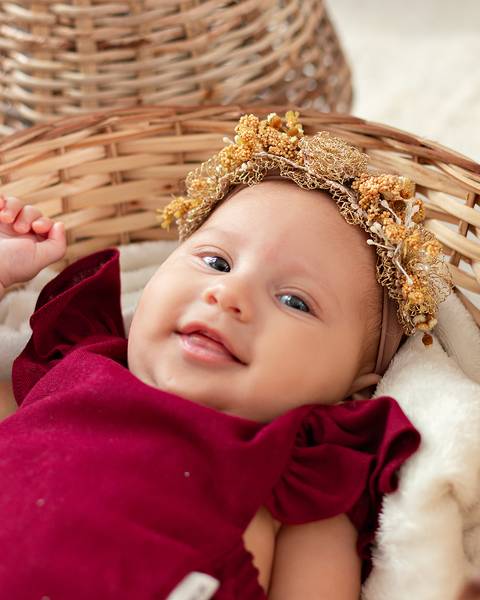 Ensaio de Páscoa de bebê'