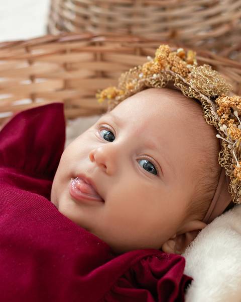 Ensaio de Páscoa de bebê'