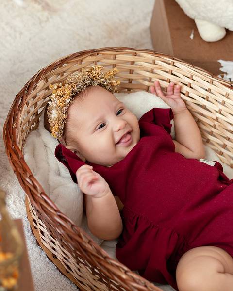 Ensaio de Páscoa de bebê'