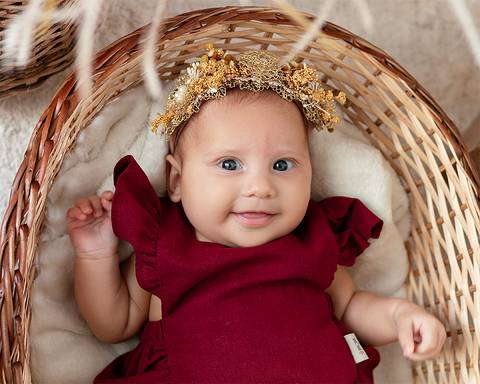 Ensaio de Páscoa de bebê'