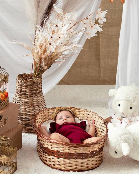 Ensaio de Páscoa de bebê'