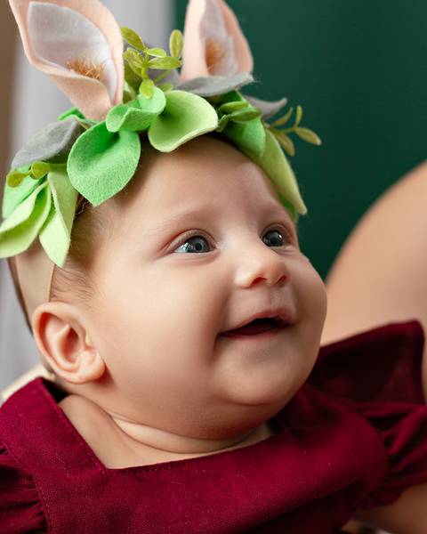 Ensaio de Páscoa de bebê'