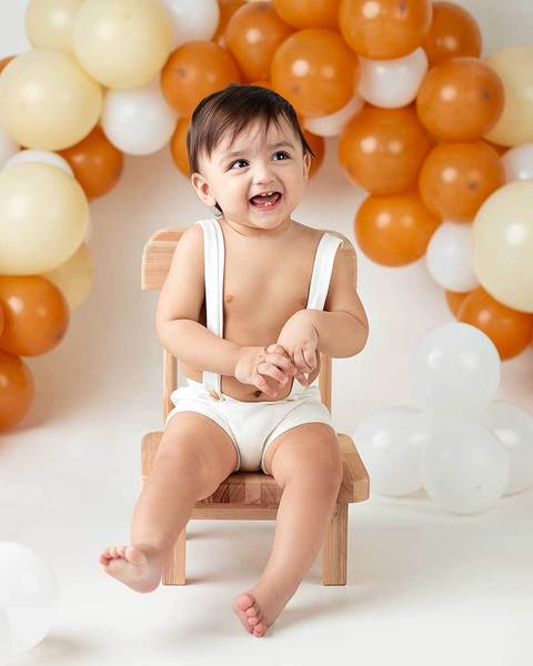 Ensaio de bebê de 1 ano'