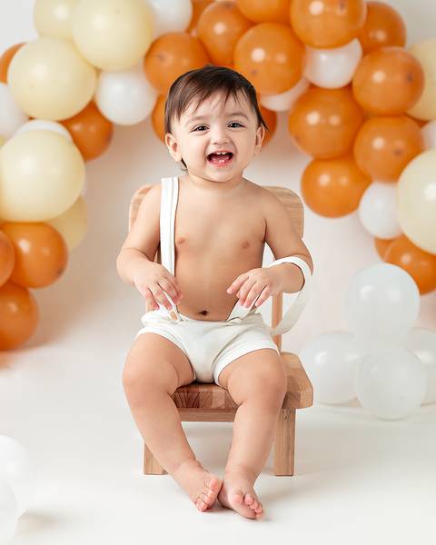 Ensaio de bebê de 1 ano'