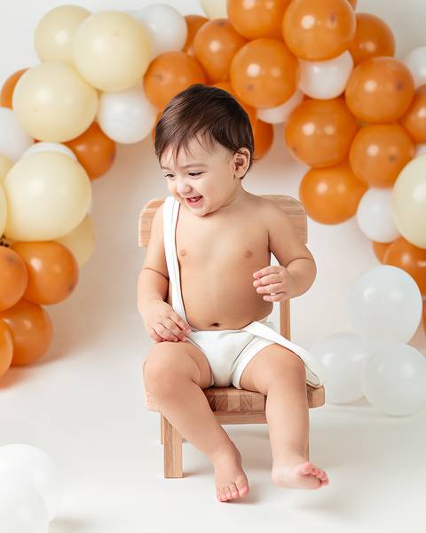 Ensaio de bebê de 1 ano'