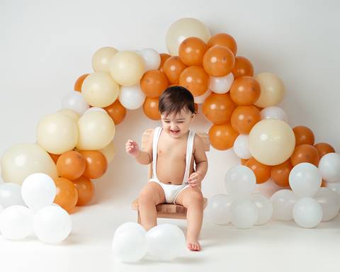 Ensaio de bebê de 1 ano'