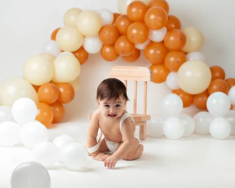 Ensaio de bebê de 1 ano'