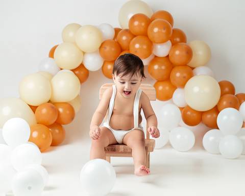 Ensaio de bebê de 1 ano'