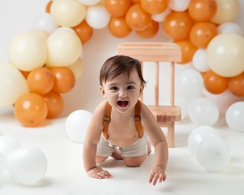 Ensaio de bebê de 1 ano'