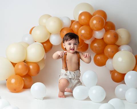 Ensaio de bebê de 1 ano'