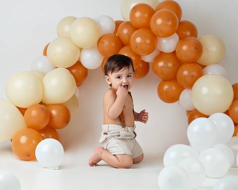 Ensaio de bebê de 1 ano'