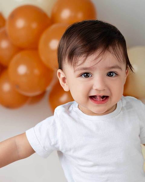 Ensaio de bebê de 1 ano'