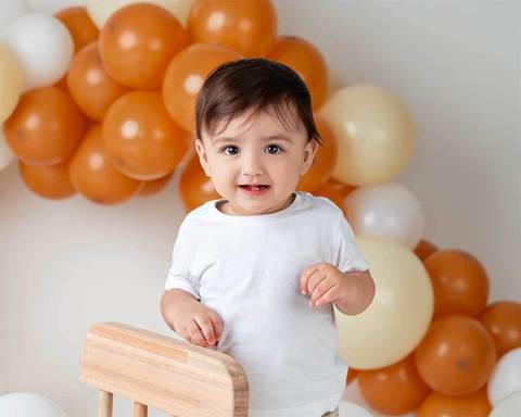 Ensaio de bebê de 1 ano'