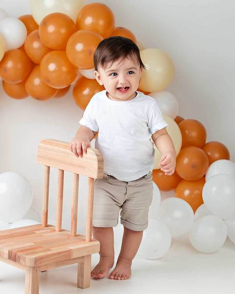 Ensaio de bebê de 1 ano'