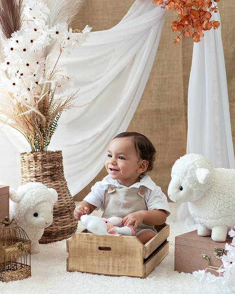 Ensaio de Páscoa de bebê'