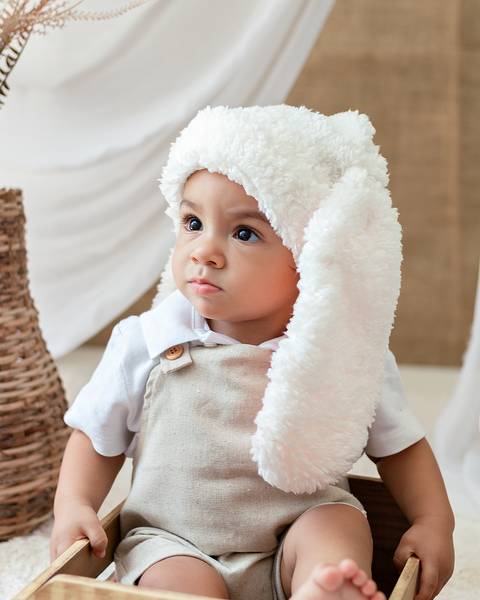 Ensaio de Páscoa de bebê'