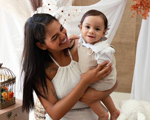 Ensaio de Páscoa de bebê'