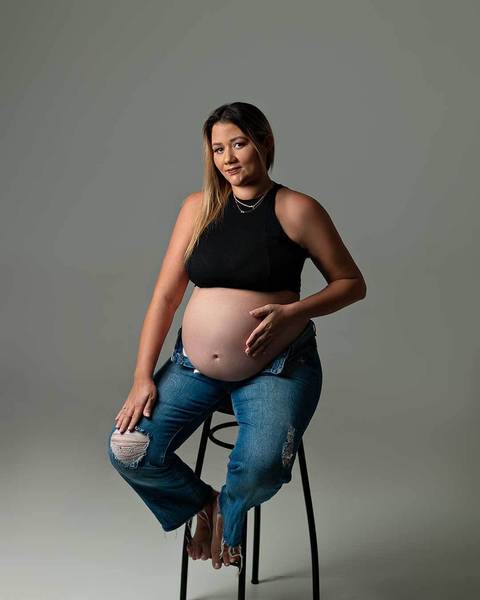 Ensaio de Gestante em Estúdio em Natal/RN'