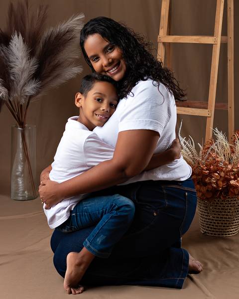 Ensaio de Dia das Mães em estúdio'