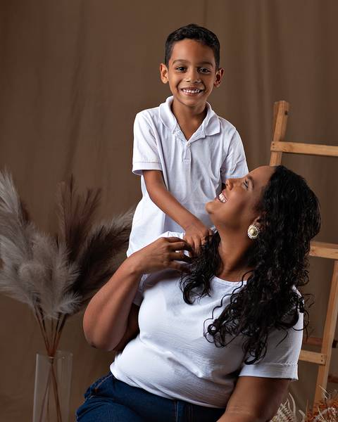 Ensaio de Dia das Mães em estúdio'