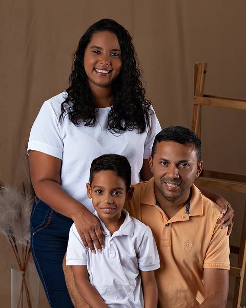 Ensaio de Dia das Mães em estúdio'